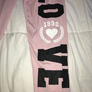 pink joggers
